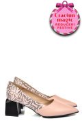 PANTOFI ROZ PIELE NATURALA 5S77460