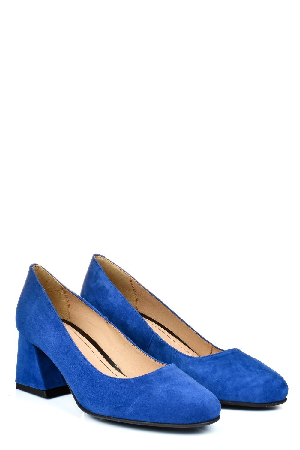 PANTOFI ALBASTRI PIELE NATURALA INTOARSA 5S77003