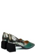 PANTOFI VERDE COLOR PIELE NATURALA 5S77460