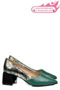 PANTOFI VERDE COLOR PIELE NATURALA 5S77460