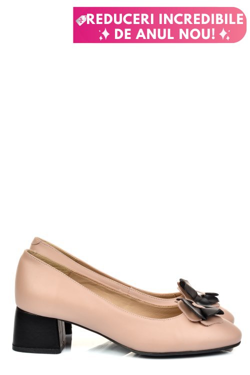 Pantofi roz piele naturala 5s77555
