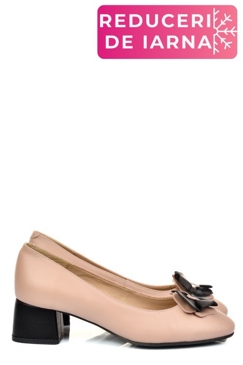 Pantofi roz piele naturala 5s77555