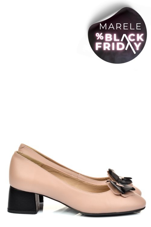 Pantofi roz piele naturala 5s77555