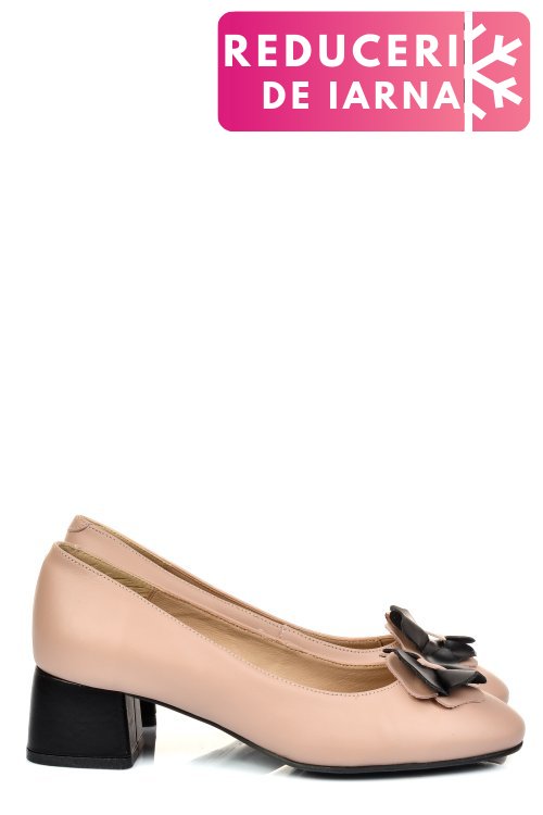Pantofi roz piele naturala 5s77555