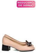 PANTOFI ROZ PIELE NATURALA 5S77555