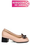 PANTOFI ROZ PIELE NATURALA 5S77555