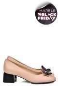 PANTOFI ROZ PIELE NATURALA 5S77555