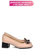 PANTOFI ROZ PIELE NATURALA 5S77555