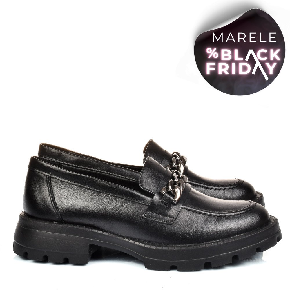 MOCASINI NEGRI PIELE NATURALA 251616NP