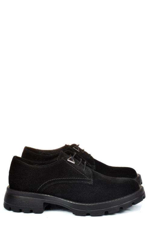 Pantofi negri piele naturala intoarsa 251615sp