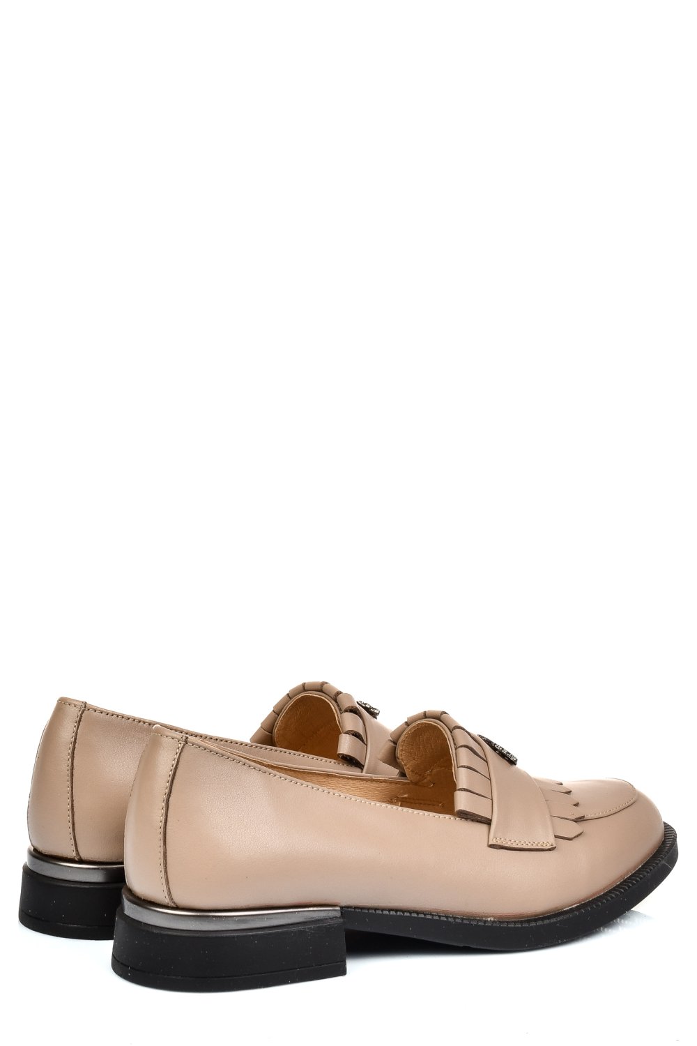 MOCASINI BEJ PIELE NATURALA 251628NP