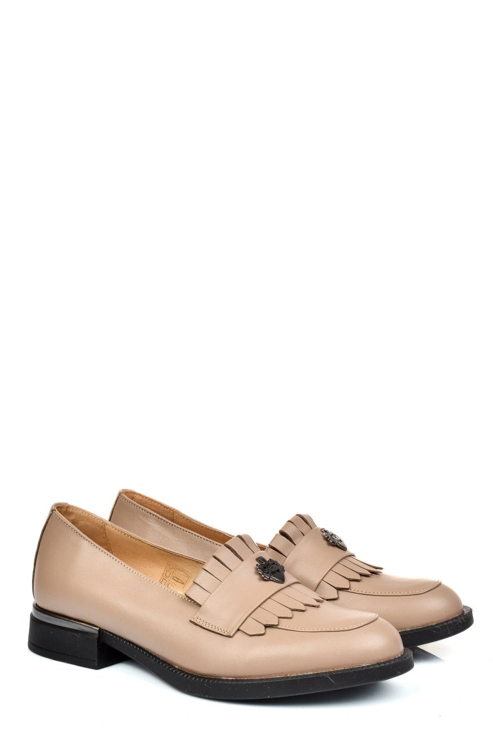 MOCASINI BEJ PIELE NATURALA 251628NP