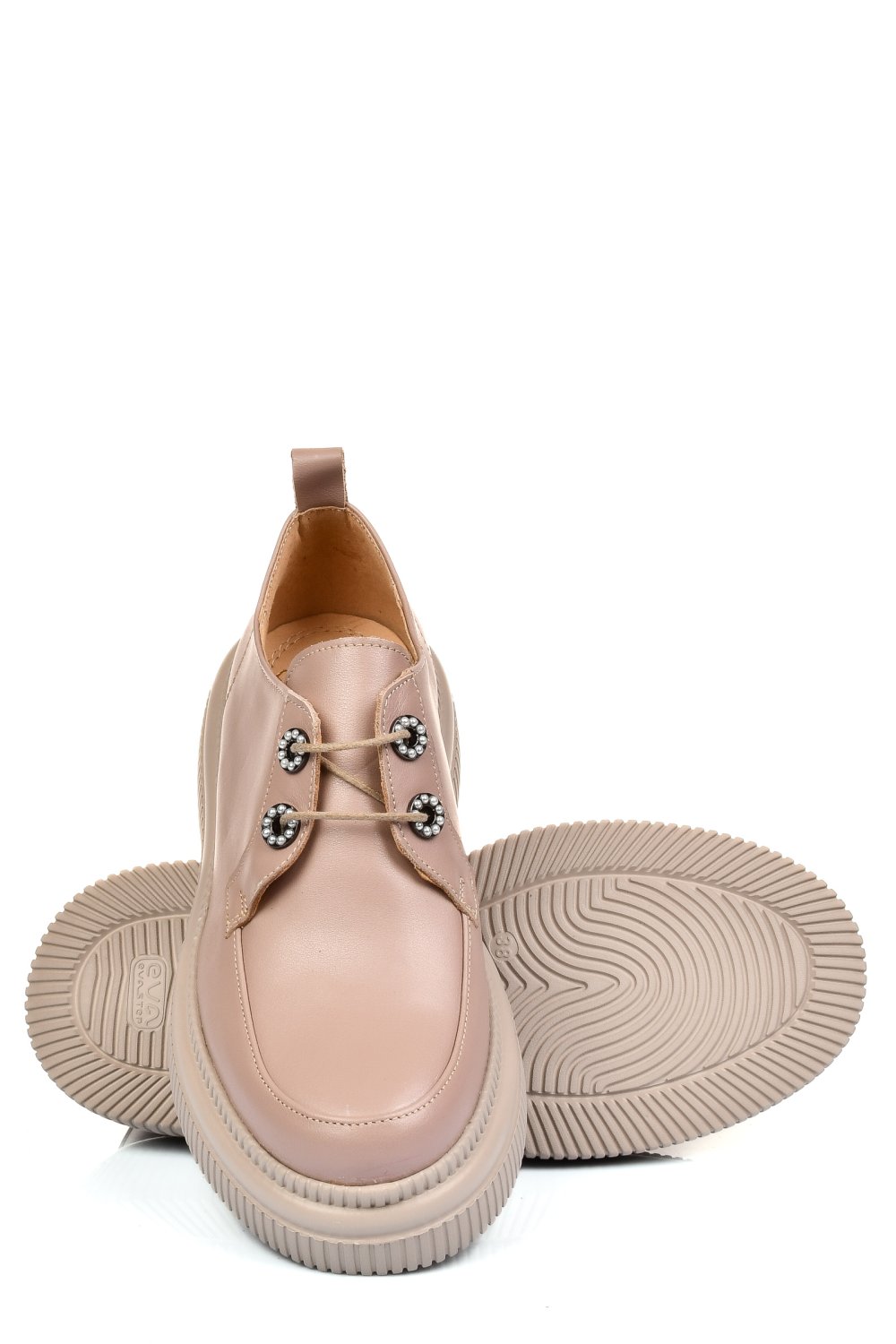 PANTOFI TAUPE PIELE NATURALA 251617NP