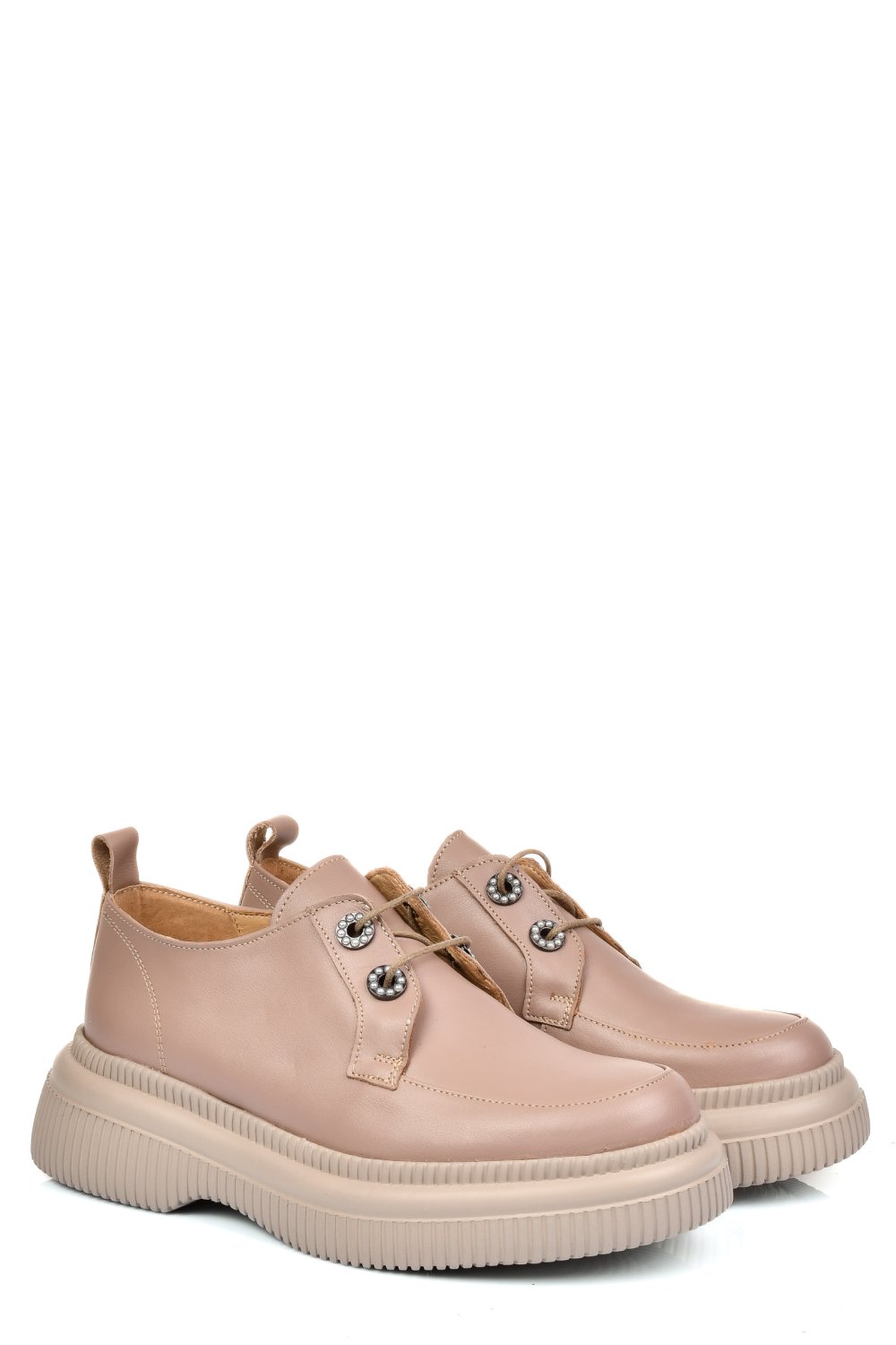 PANTOFI TAUPE PIELE NATURALA 251617NP
