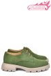 Pantofi verzi piele naturala intoarsa 251615sp