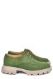 Pantofi verzi piele naturala intoarsa 251615sp