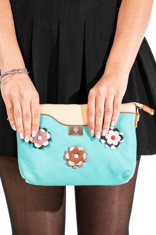 Geanta verde piele naturala gen002