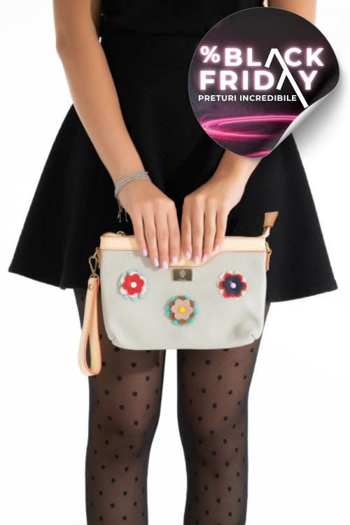 Geanta gri piele naturala gen002