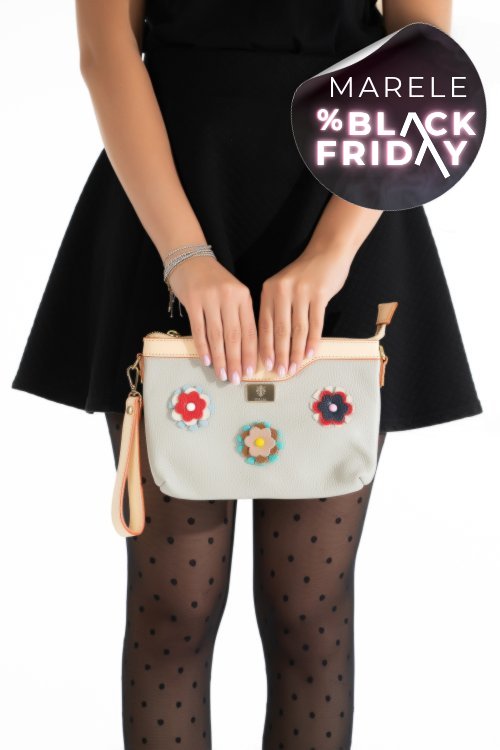 Geanta gri piele naturala gen002