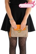 GEANTA KHAKI PIELE NATURALA GEN0202