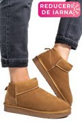 GHETE DAMA IMBLANITE PIELE NATURALA INTOARSA MARO 1S771200