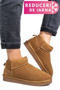 GHETE DAMA IMBLANITE PIELE NATURALA INTOARSA MARO 1S771200