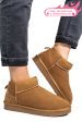 Ghete dama imblanite piele naturala intoarsa maro 1s771200