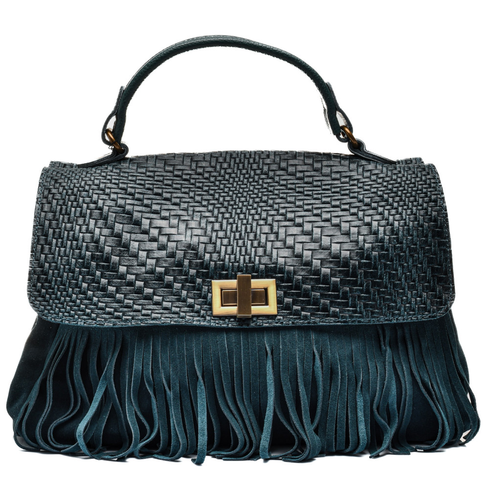 GEANTA VERDE PIELE NATURALA INTOARSA 142560