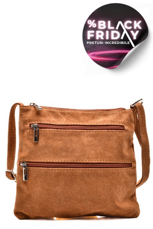 Geanta maro piele naturala intoarsa 22009