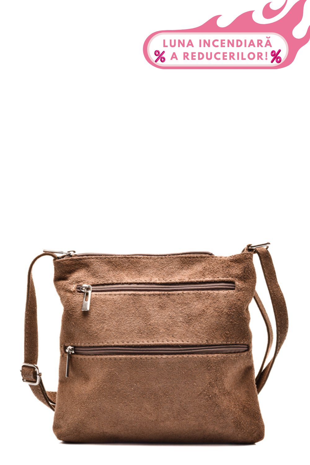 GEANTA KHAKI PIELE NATURALA INTOARSA 22009