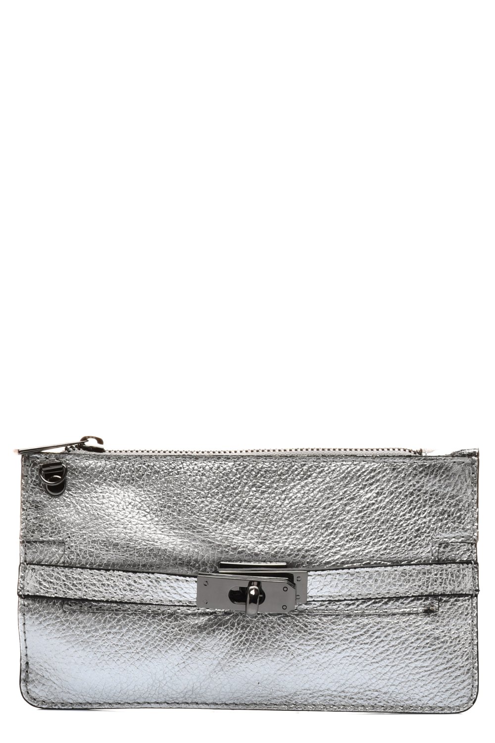 GEANTA ARGINTIE PIELE NATURALA 6352