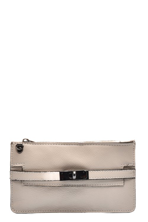 Geanta bej piele naturala 6352