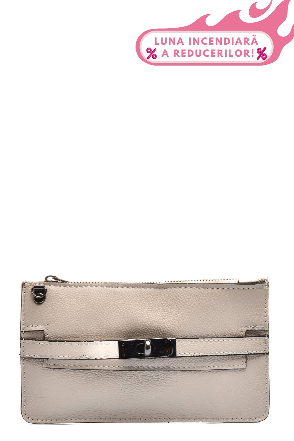 GEANTA BEJ PIELE NATURALA 6352