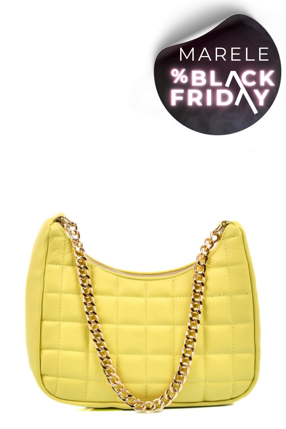 GEANTA GALBENA PIELE NATURALA 7S77086