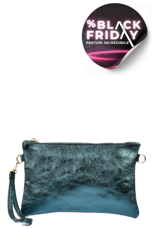 Geanta verde piele naturala bs0659