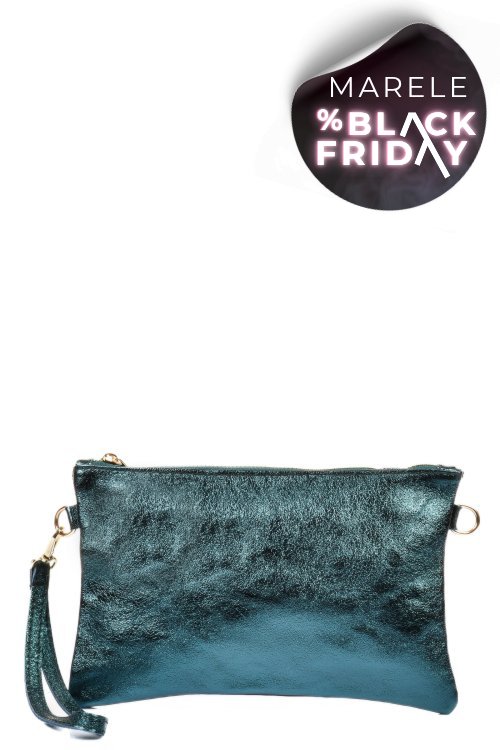 Geanta verde piele naturala bs0659