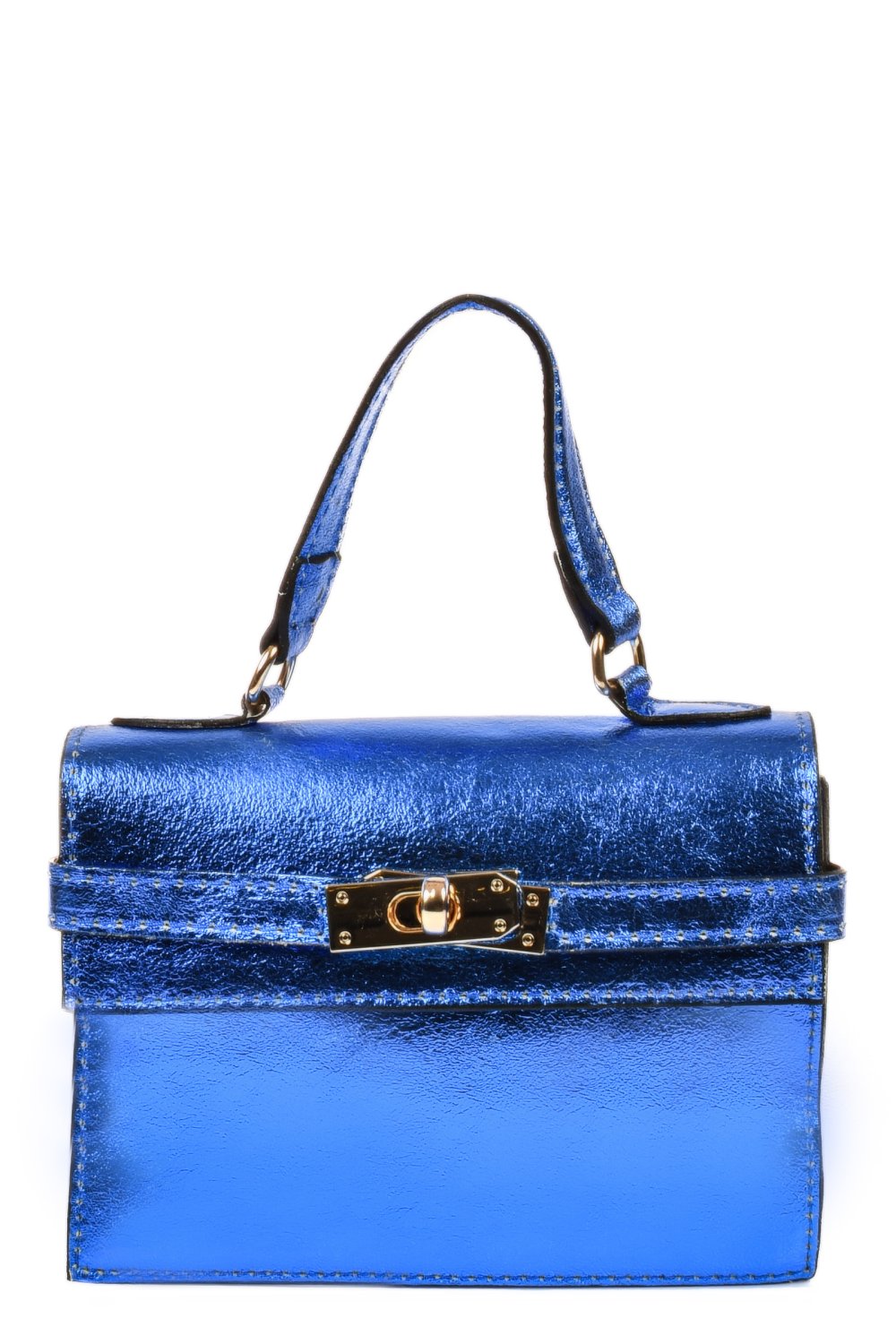 GEANTA ALBASTRA PIELE NATURALA 7031