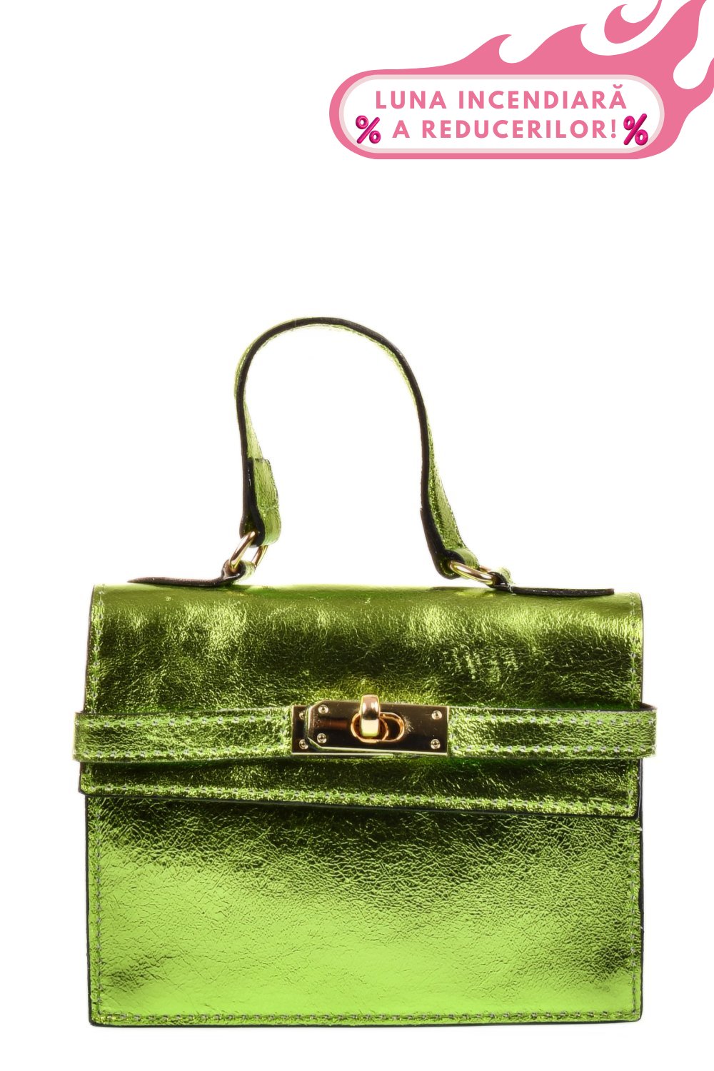 GEANTA VERDE PIELE NATURALA 7031
