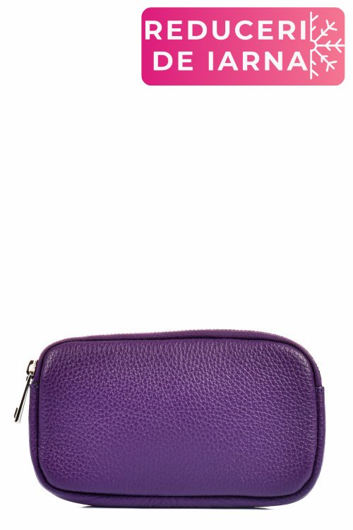 Geanta mov piele naturala ac0135