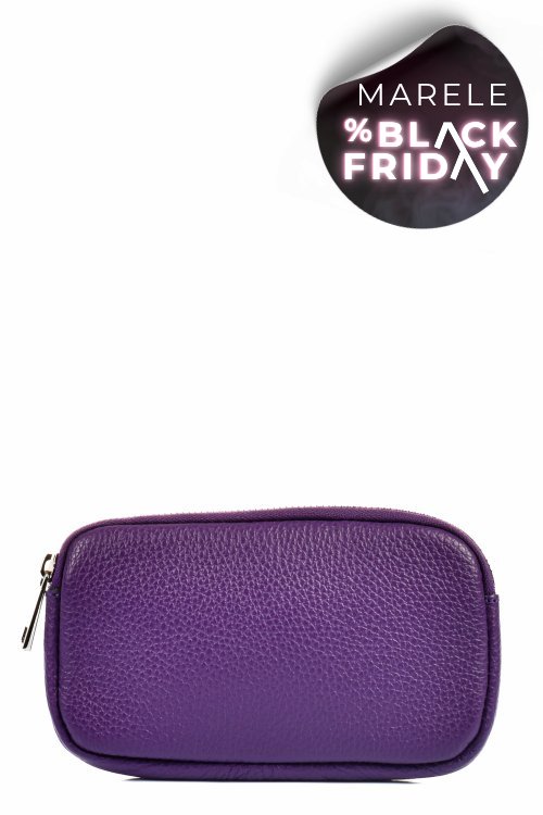 Geanta mov piele naturala ac0135