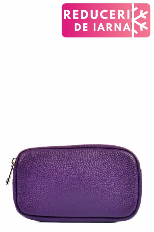Geanta mov piele naturala ac0135