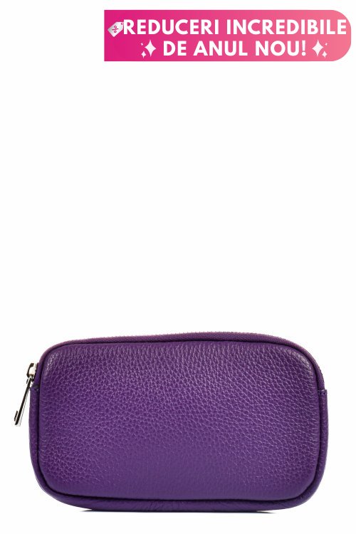 Geanta mov piele naturala ac0135