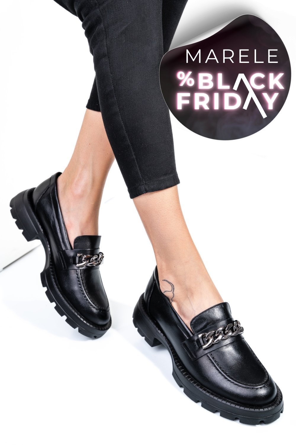 MOCASINI NEGRI PIELE NATURALA 251616NP