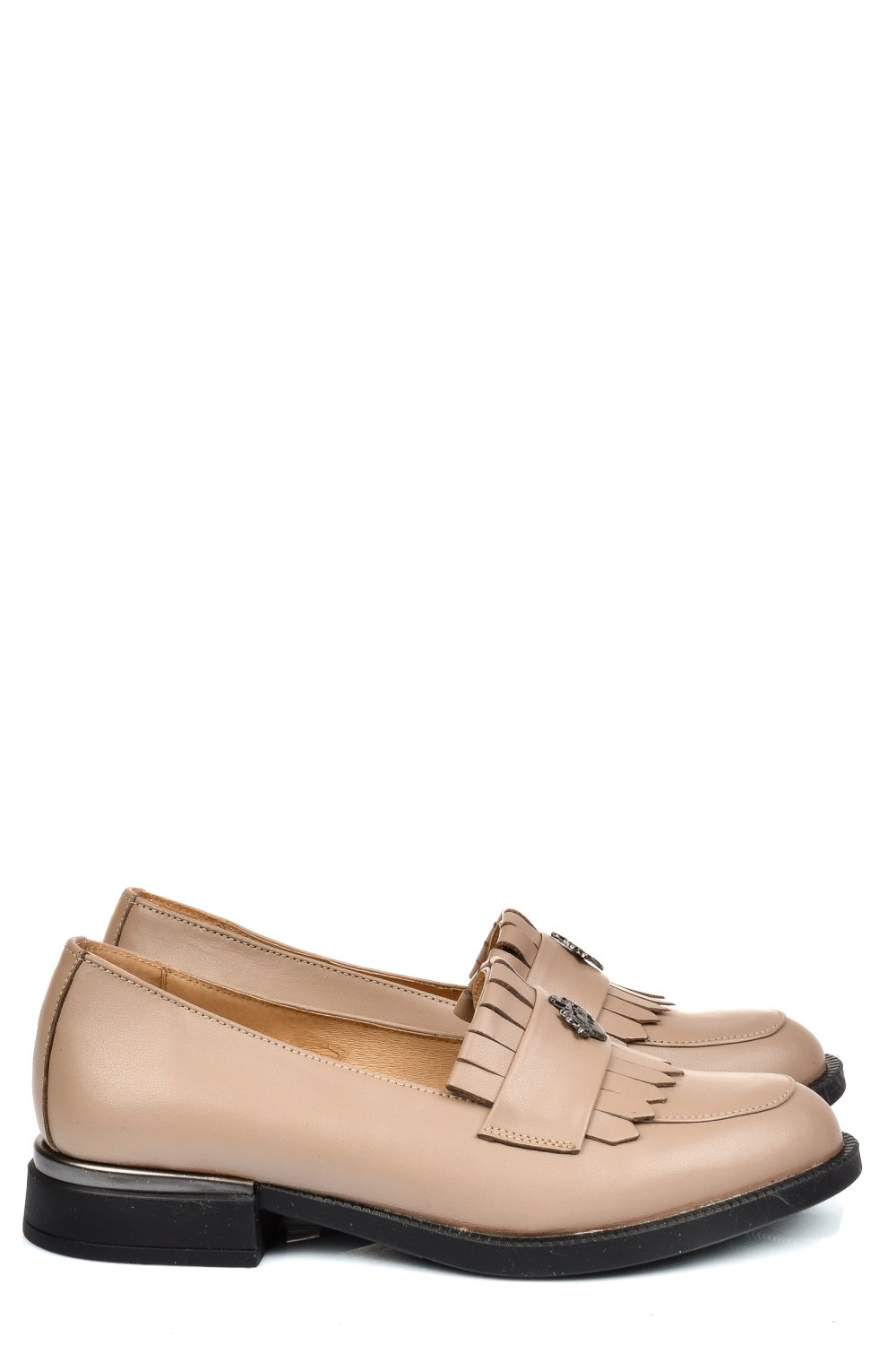 MOCASINI BEJ PIELE NATURALA 251628NP