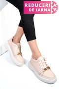 PANTOFI BEJ PIELE NATURALA  251620NP