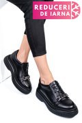 PANTOFI NEGRI PIELE NATURALA  251620NP