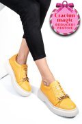 PANTOFI GALBENI PIELE NATURALA  251620NP