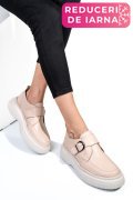 MOCASINI ROZ PIELE NATURALA 251618NP