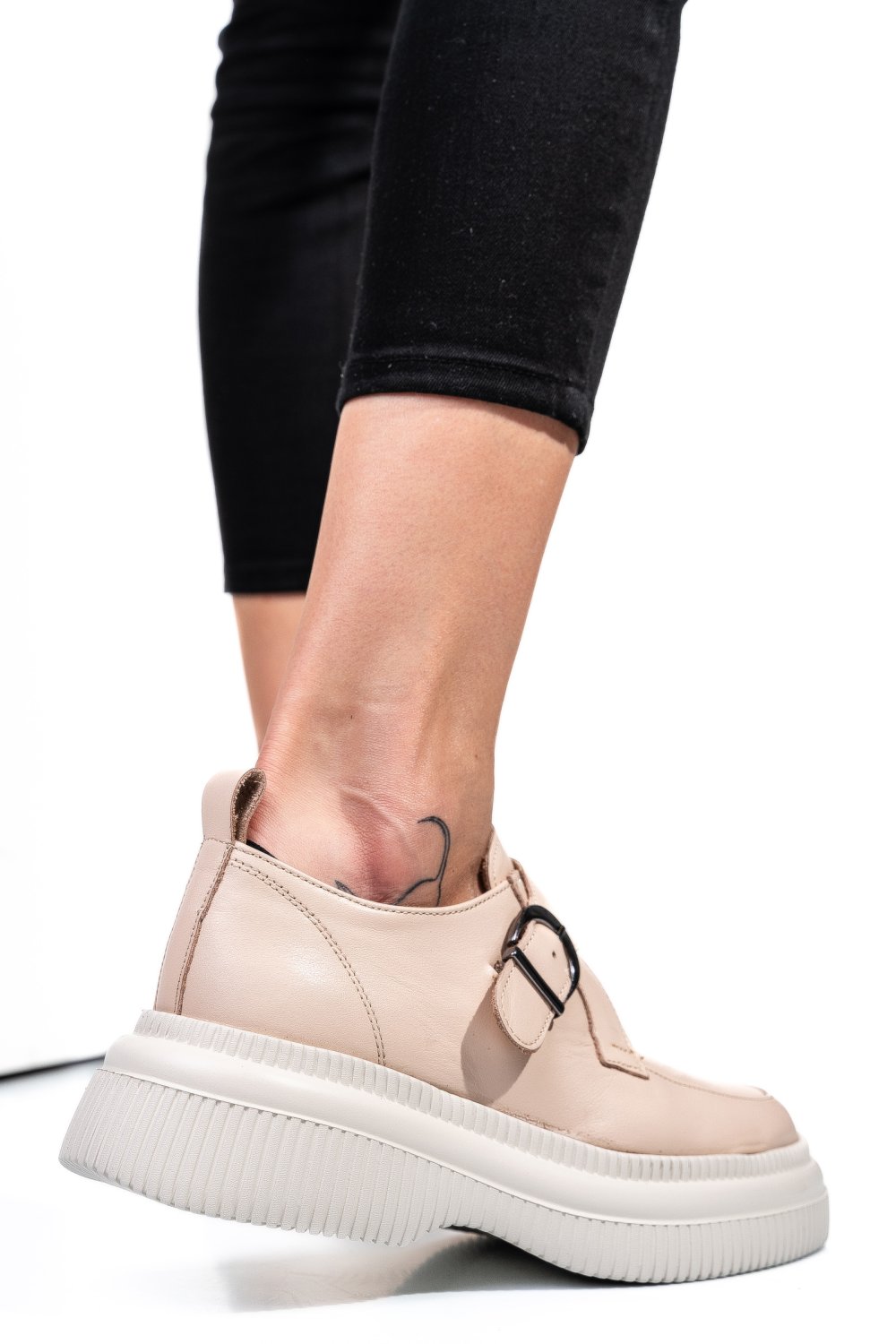 MOCASINI ROZ PIELE NATURALA 251618NP