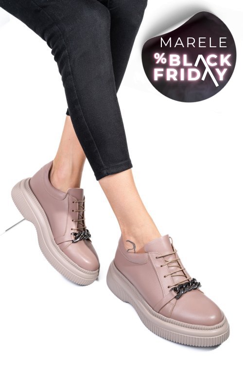 Pantofi taupe piele naturala  251620np